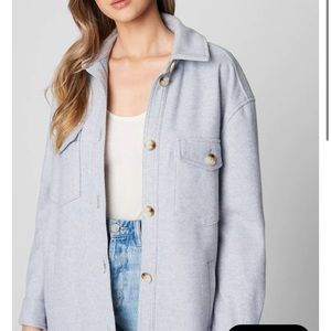 Blank NYC Run Free Long Shacket Size L